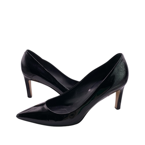 MAXMARA Black Patent LEATHER Heels - Picture 1 of 10